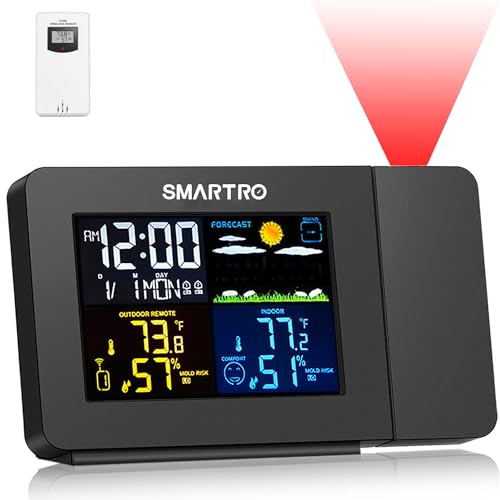 SMARTRO SC91 Projection Alarm Clock with Weather Station