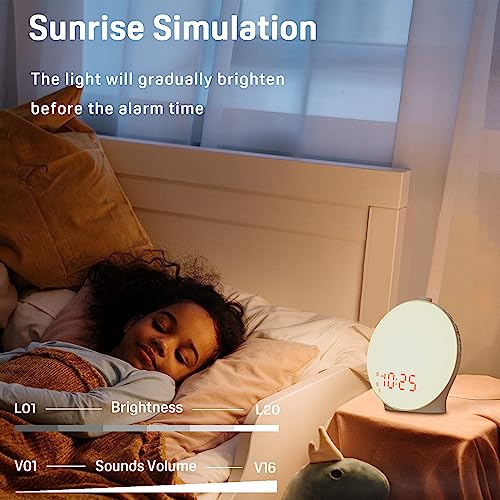 Sunrise Alarm Clock for Kids with Sleep Aid