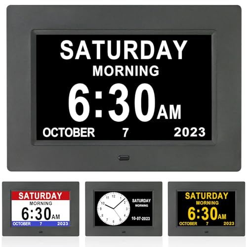 SSINI Large Elderly Dementia Clock - Indoor/Outdoor Decorating