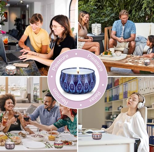 12 Pack Scented Candles, Long Lasting Aromatherapy Gift