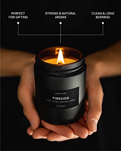 Fireside Scented Candles | Aromatherapy Soy Wood Wick