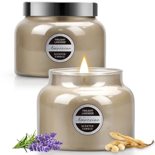Luxury Lavender Soy Candles in Gift Box, Aromatherapy