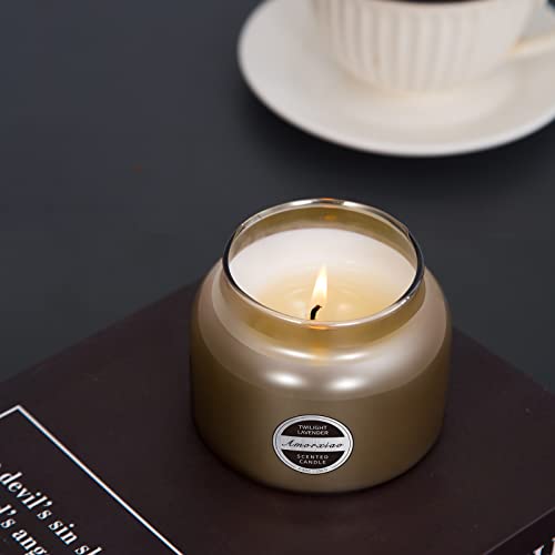 Luxury Lavender Soy Candles in Gift Box, Aromatherapy