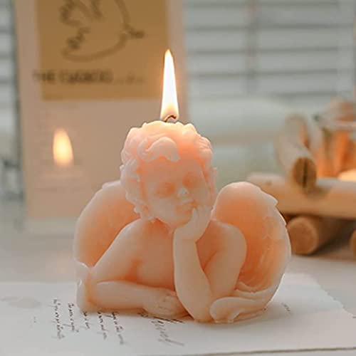 Handmade Vegan Angel Candle for Beautiful Home Decor