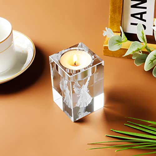 Angel Crystal Votive Candle Holders for Table Centerpiece