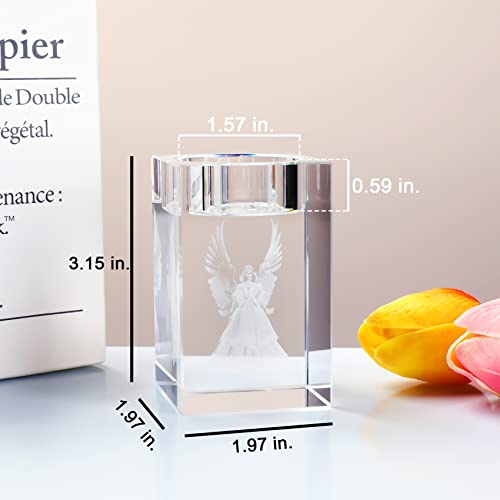 Angel Crystal Votive Candle Holders for Table Centerpiece