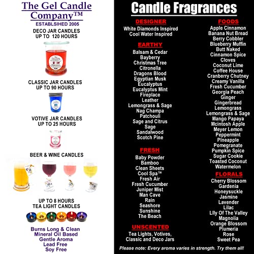 Dragon's Blood Scented Gel Tea Lights - 4 Pack