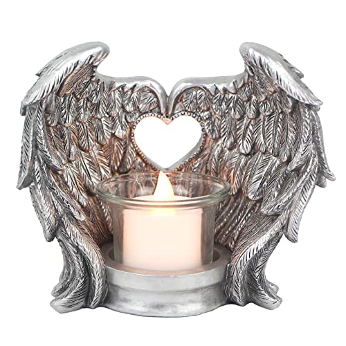 Norrclp Angel Wings Tealight Candle Holders - Silver