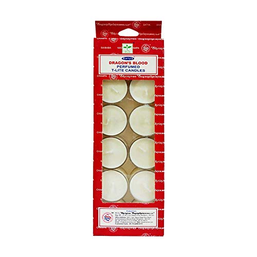 Dragon's Blood Perfumed T-Lite Candles for Indoor & Outdoor
