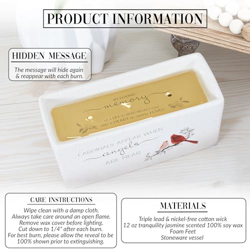 Cardinals and angels 12 oz soy wax candle