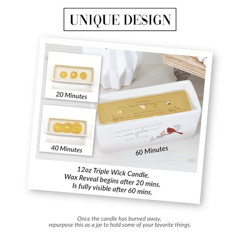 Cardinals and angels 12 oz soy wax candle