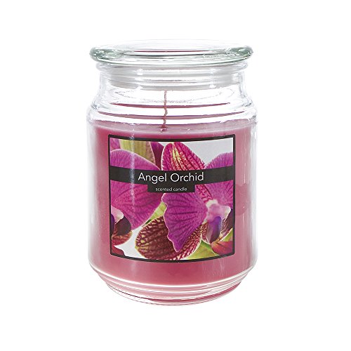 Angel Orchid Scented Glass Jar Candle - 18oz