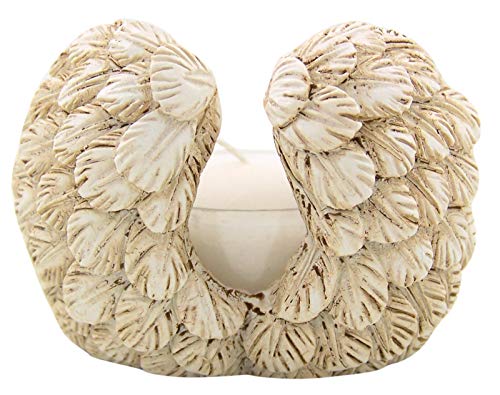 Guardian Angel Wings Tea Light Candle Holders, Set of 2