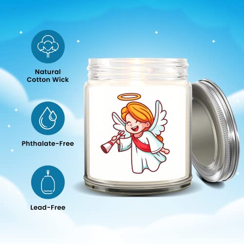 Handcrafted Lavender Scented Angel Candle - Perfect Gift