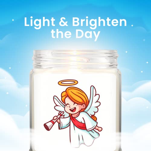 Handcrafted Lavender Scented Angel Candle - Perfect Gift