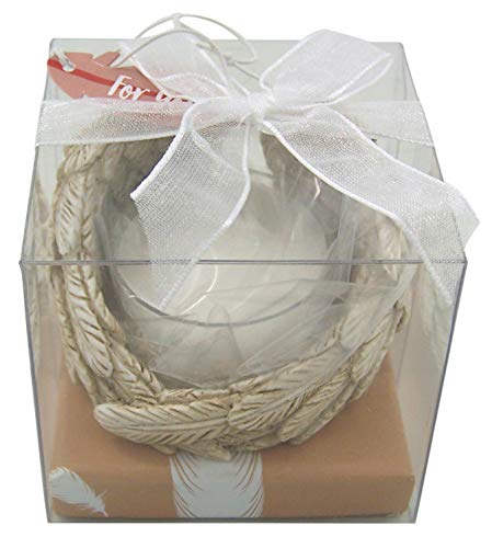 Guardian Angel Wings Tea Light Candle Holders, Set of 2