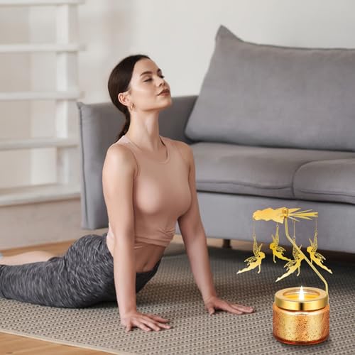 Kunrsug Rotating Scented Candles Gift Set - Birthday, Christmas