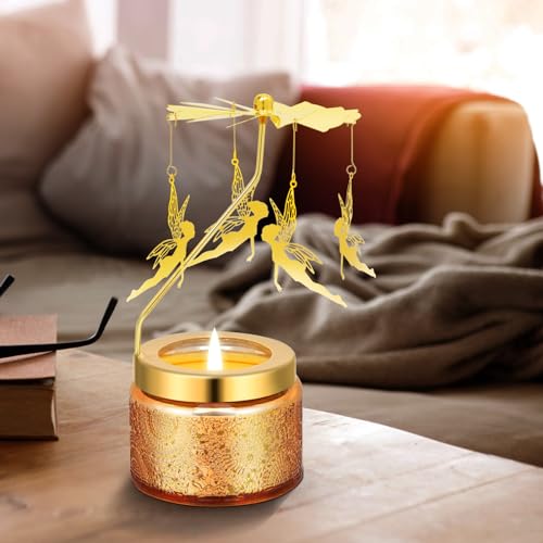 Kunrsug Rotating Scented Candles Gift Set - Birthday, Christmas