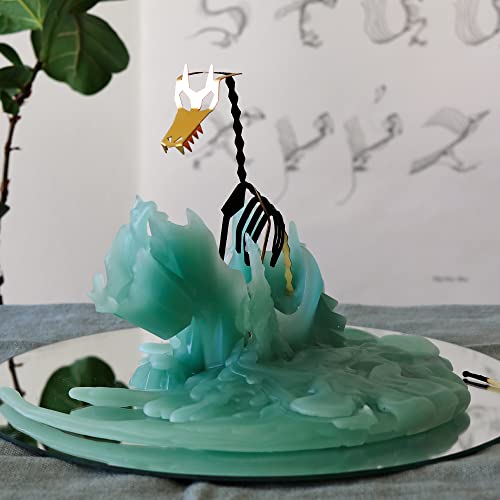 Sage Green PyroPet Dreki Dragon Candle - Original Design