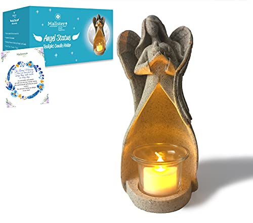Angel Figurine Tealight Candle Holder - Sympathy Bereavement