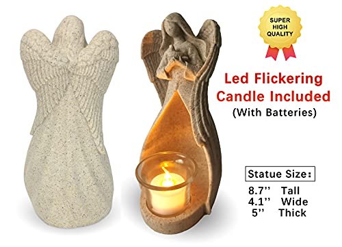 Angel Figurine Tealight Candle Holder - Sympathy Bereavement