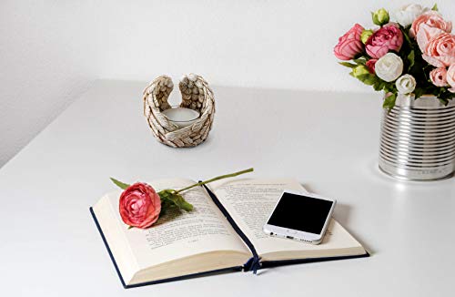 Guardian Angel Wings Tealight Candle Holder Set - Set of 2