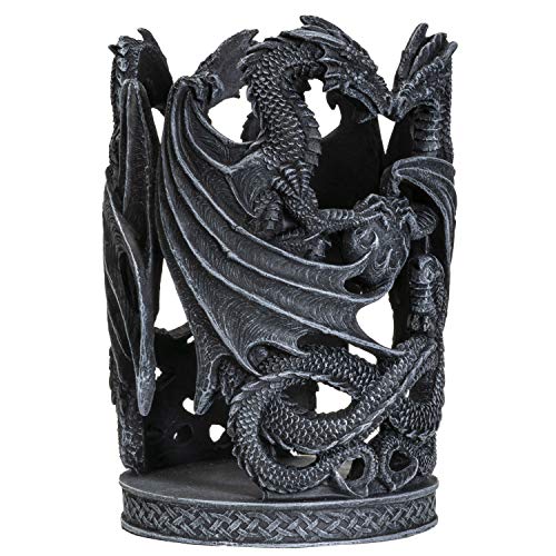 SUMMIT COLLECTION Dragon Guardian Stone Wine & Candle Holder