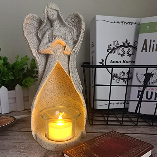 Angel Figurine Tealight Candle Holder - Sympathy Bereavement