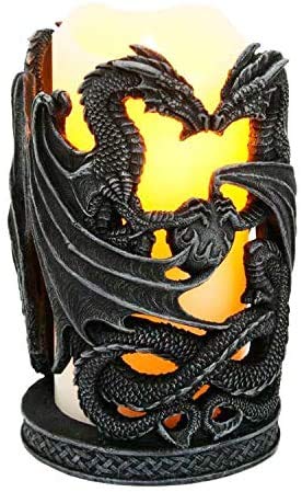 SUMMIT COLLECTION Dragon Guardian Stone Wine & Candle Holder