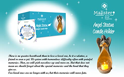 Angel Figurine Tealight Candle Holder - Sympathy Bereavement