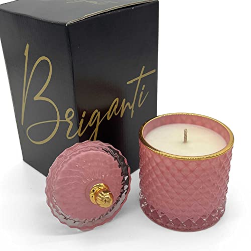 Dragon's Blood Soy Candle in Pink Glass Jar