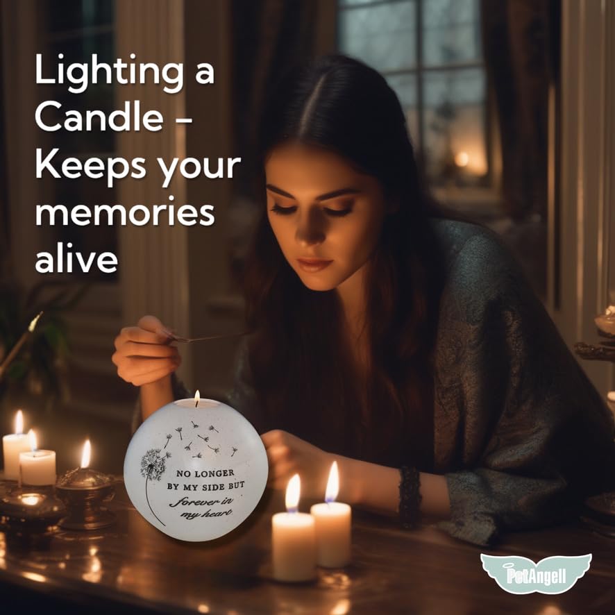 PetAngell Butterfly Memorial Candle for Sympathy and Remembrance