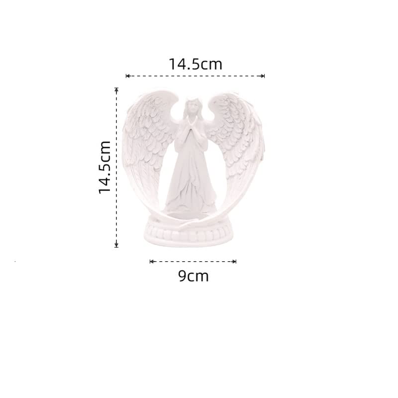 Resin Angel Figurine Candle Holder - Stylish Home Ornament