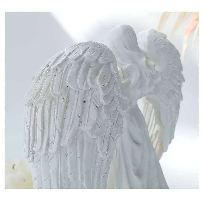 Resin Angel Figurine Candle Holder - Stylish Home Ornament