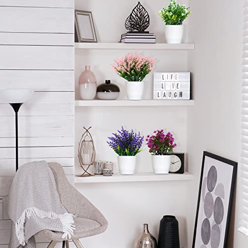 Artificial Colorful Flower Potted Plants Set for Indoor