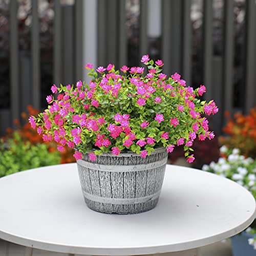 Set of 4 UV Resistant Fake Plants for Home