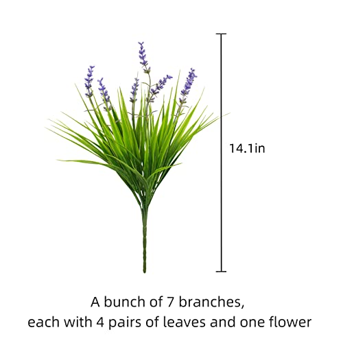 Outdoor Fake Monkey Grass Bundles with UV Resistant Flowers