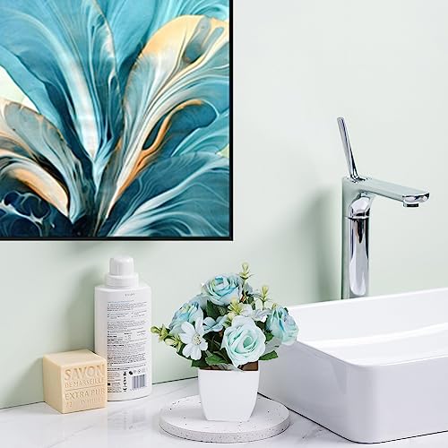 Set of 4 Artificial Mini Rose Potted Plants