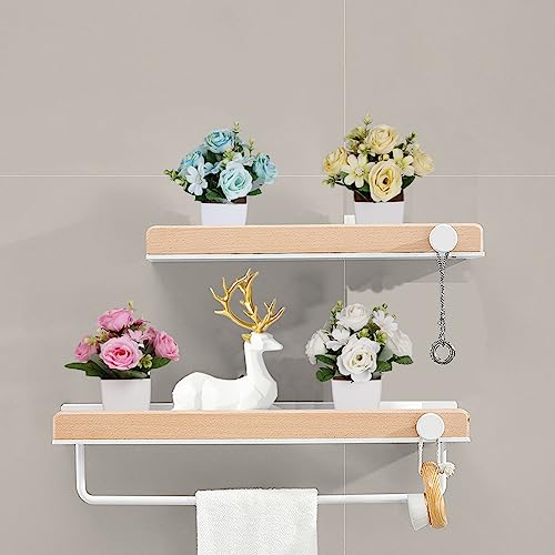 Set of 4 Artificial Mini Rose Potted Plants