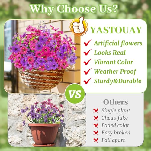 UV Resistant Artificial Flowers for Indoor & Outdoor Decor