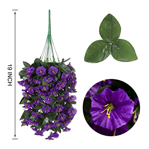 Purple Morning Glory Trailing Vines for Outdoor Decoration