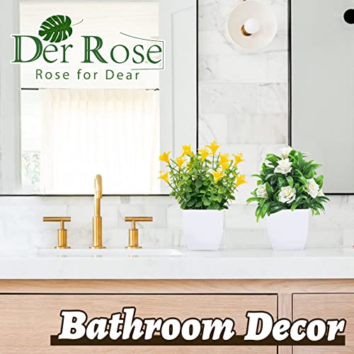 Der Rose 2 Packs Mini Artificial Plants
