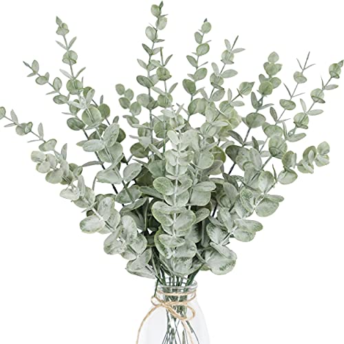 18pcs Artificial Eucalyptus Stems for Home and Events