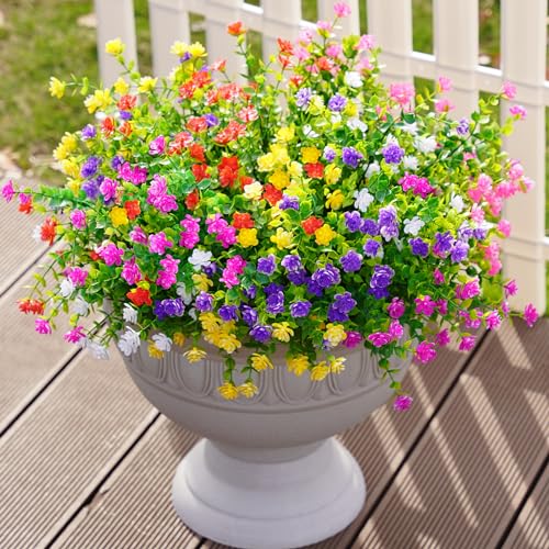 12 Bundles UV Resistant Artificial Eucalyptus for Outdoor