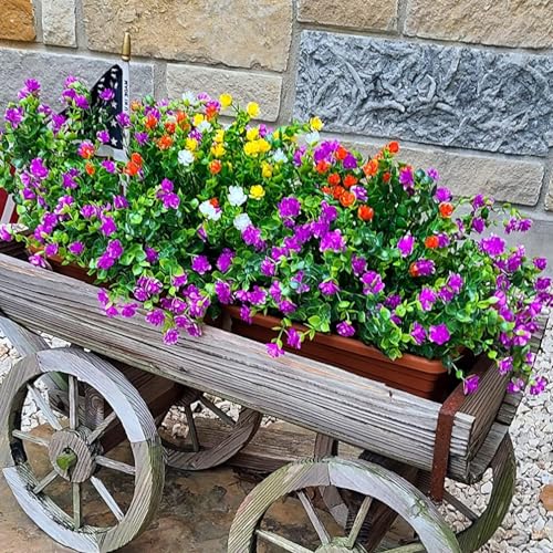 12 Bundles UV Resistant Artificial Eucalyptus for Outdoor