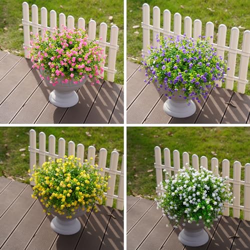12 Bundles UV Resistant Artificial Eucalyptus for Outdoor