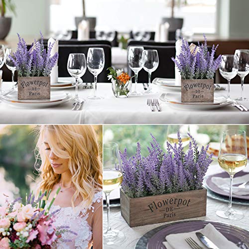 Leyaron Fake Lavender Flowers for Home, Wedding & Garden