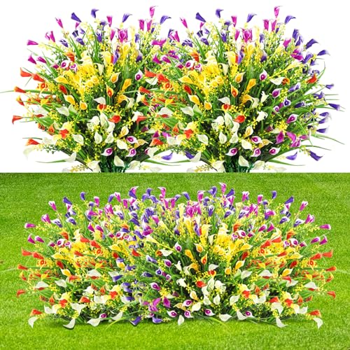 Ouddy Decor: 20 Bundles UV Resistant Fake Calla Lily