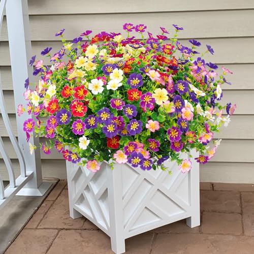 Ouddy Decor Artificial Flowers and Greenery Bundle, Mixed Color