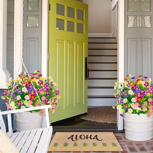 Ouddy Decor Artificial Flowers and Greenery Bundle, Mixed Color